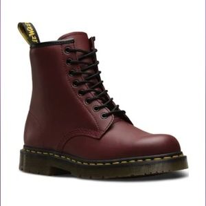 Cherry Red Leather Dr. Martens